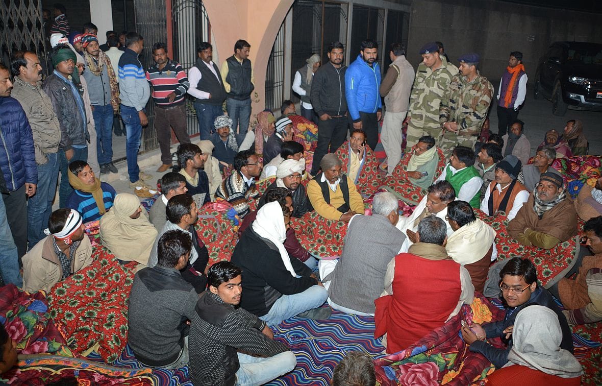 After one night at the district headquarters move from BJP