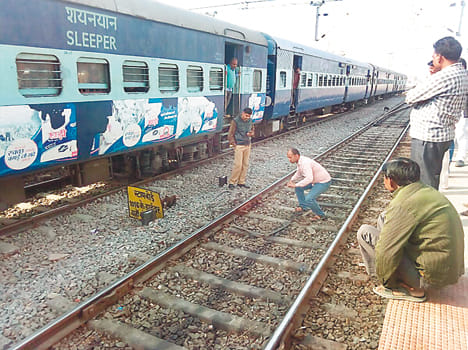 three super fast trains went through broken track