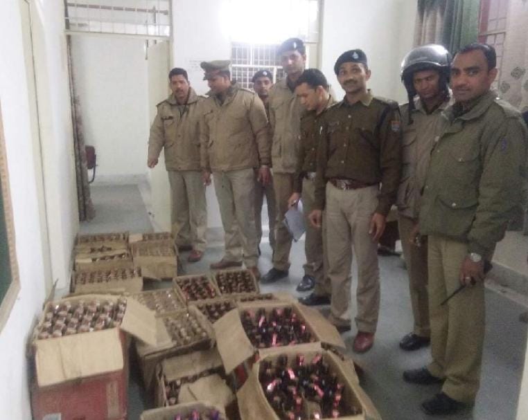Seized 28 boxes of wine