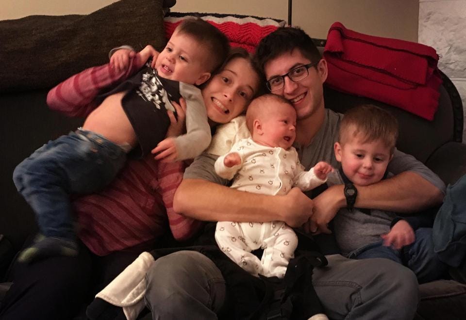a family in America now live in a converted school bus.