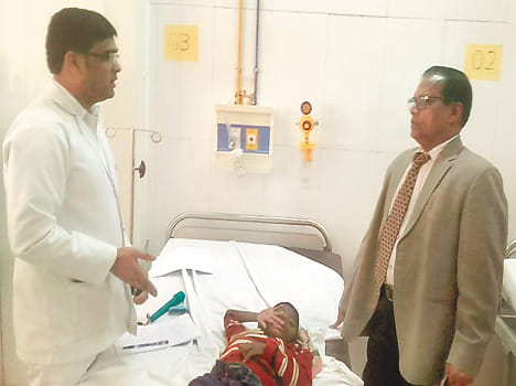Medical student unconscious questions disconcerted