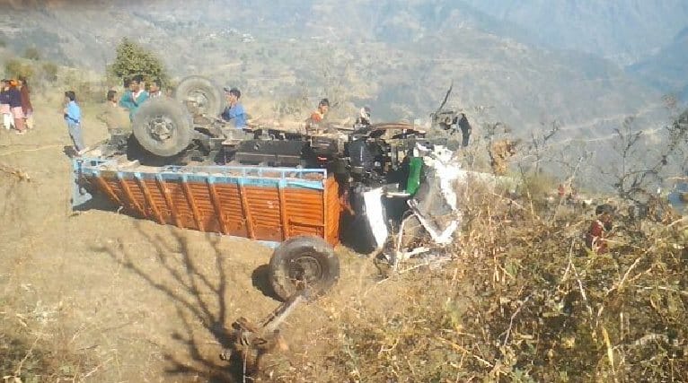 Two Killed as Tipper Falls into Gorge at Shillai.