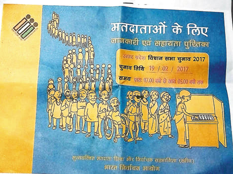 Each family will be given to the voter guide