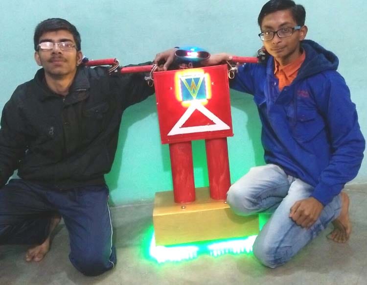 Atul and Multipurpose robot built by Nishant