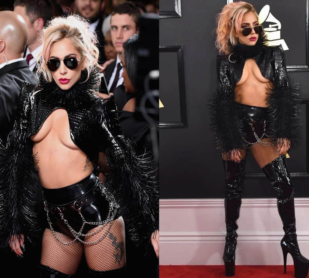 lady gaga outfit in grammy awards