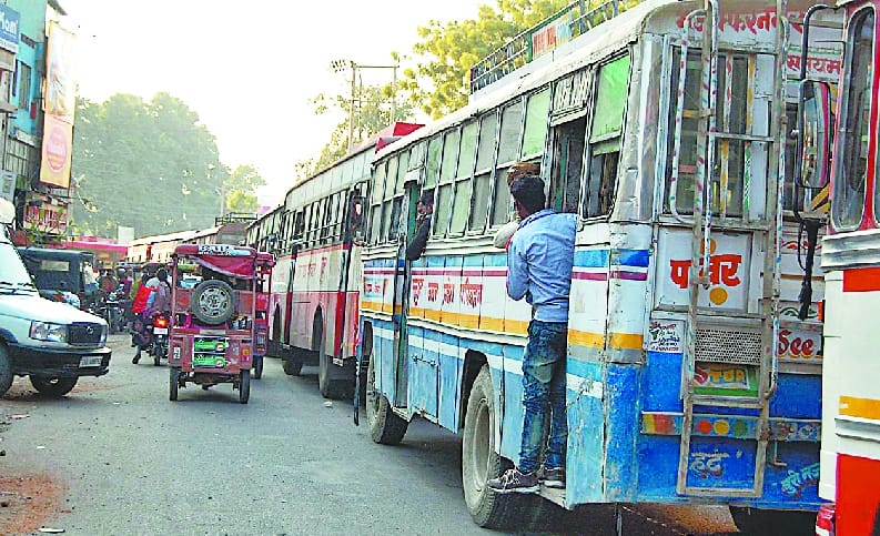 Shiv Chowk was jammed