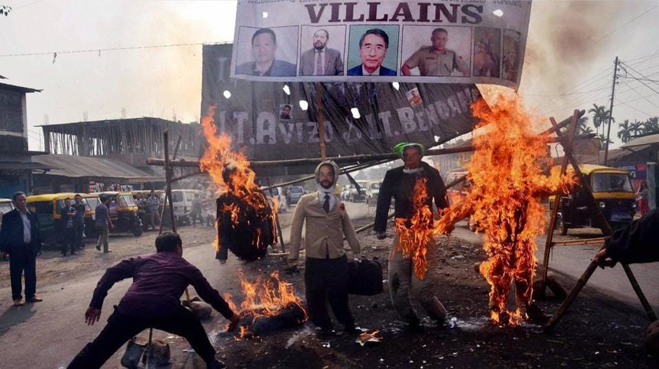 bandh hits normal life in Nagaland