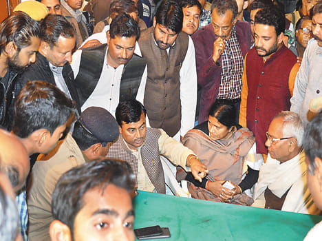 BJP members were in the police station siege