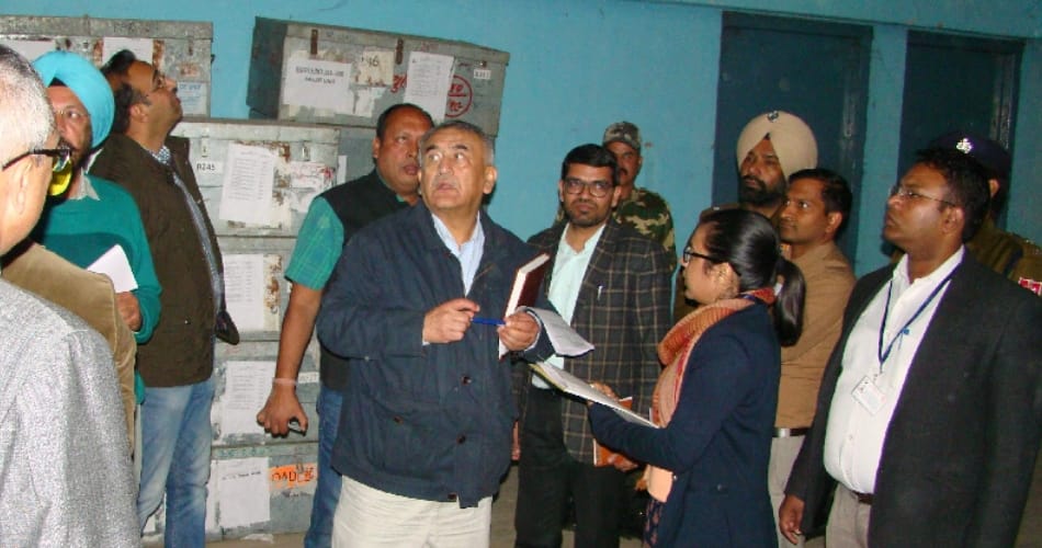 Strong rooms checking in Patiala, punjab assembly elections