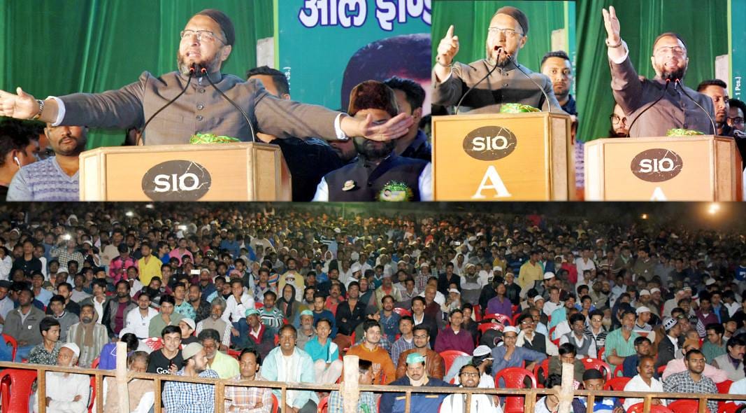  asaduddin owaisi big rally in kanpur, fires on sp-congress
