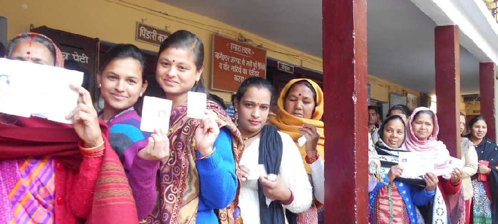 61.18 percent of the total vote in Bageshwar district