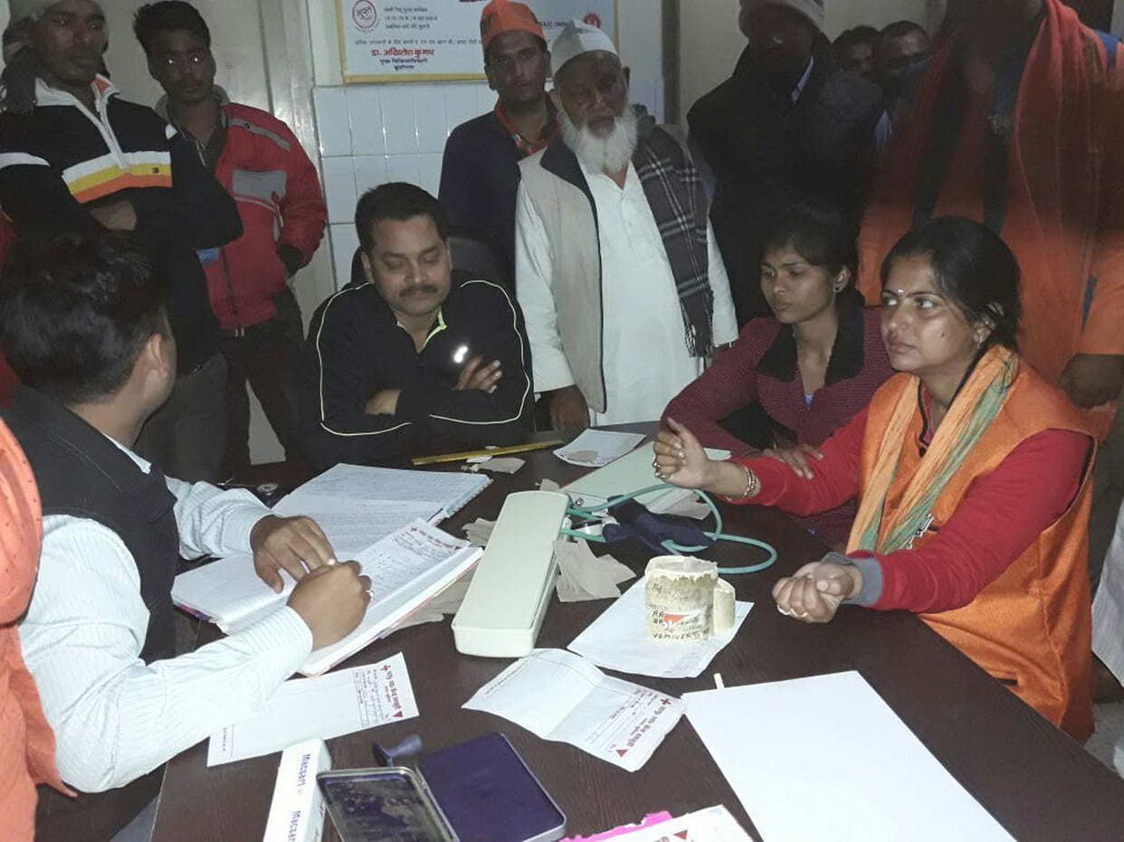BJP minister in getting violent infighting