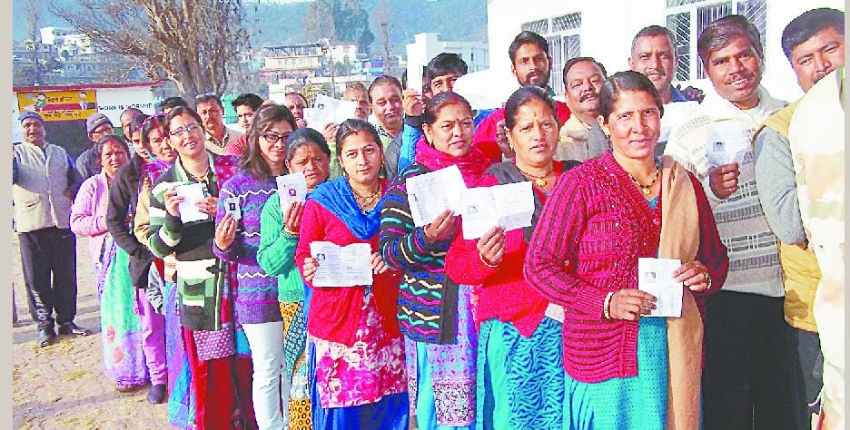 Champawat district 61.65 percent turnout