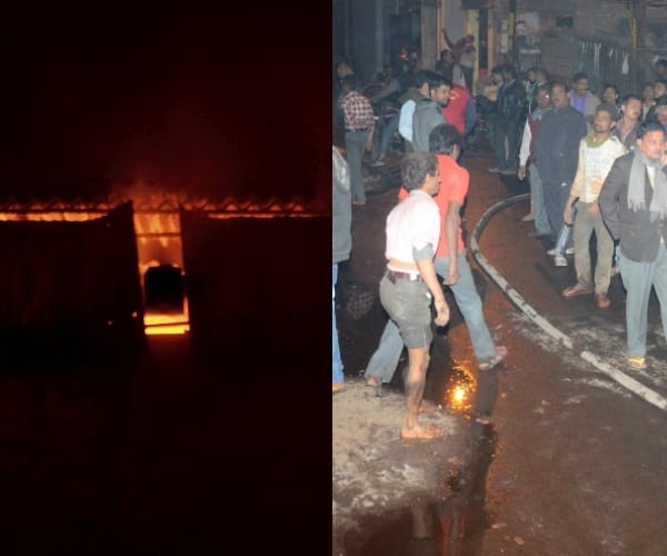 fire in agutkha factory in Lucknow.