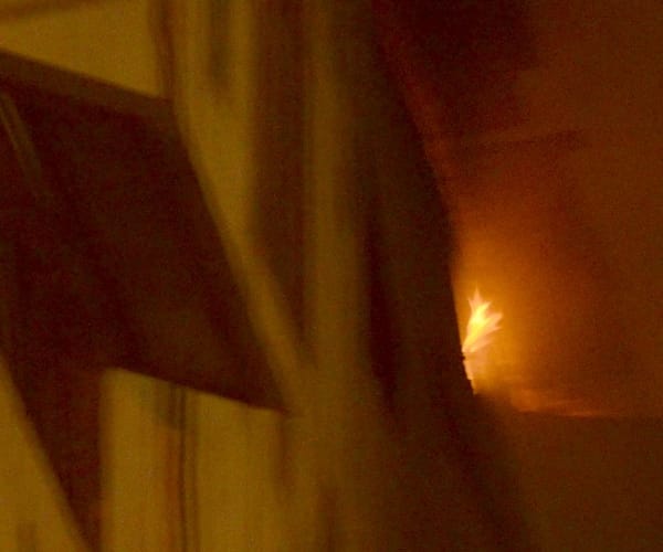 The young man set fire to himself in domestic dispute