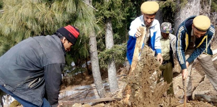 illegal possession removed in churah