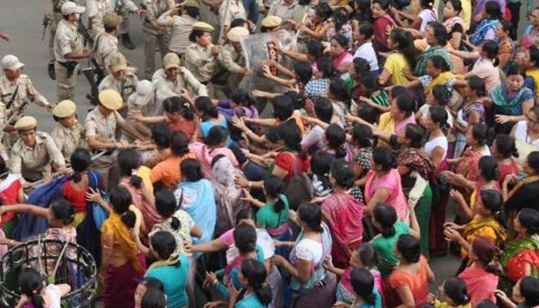violence among poilitical parties supporters in manipur, 9 hurt