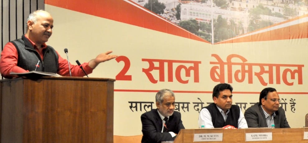 2 years of delhi government: sisodia recounts success of aap government and shown some future plans