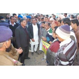 Protest, protest in Sirsa, roadways workers, Sirsa