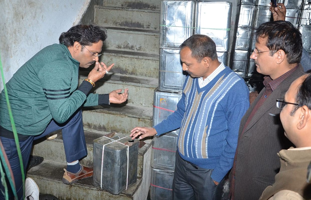 Oil traders factory raid.