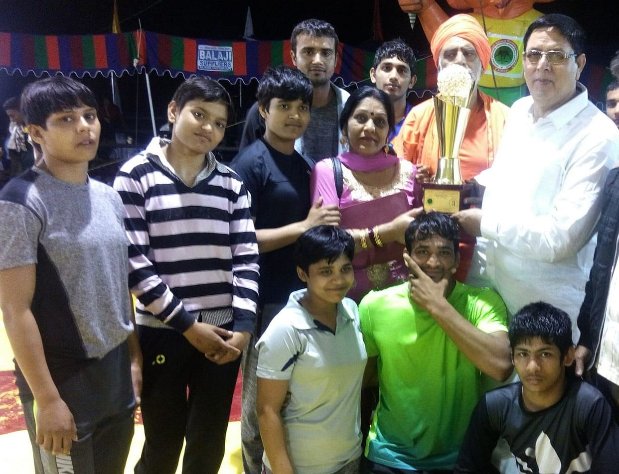 Hapur player strode into the National Wrestling.