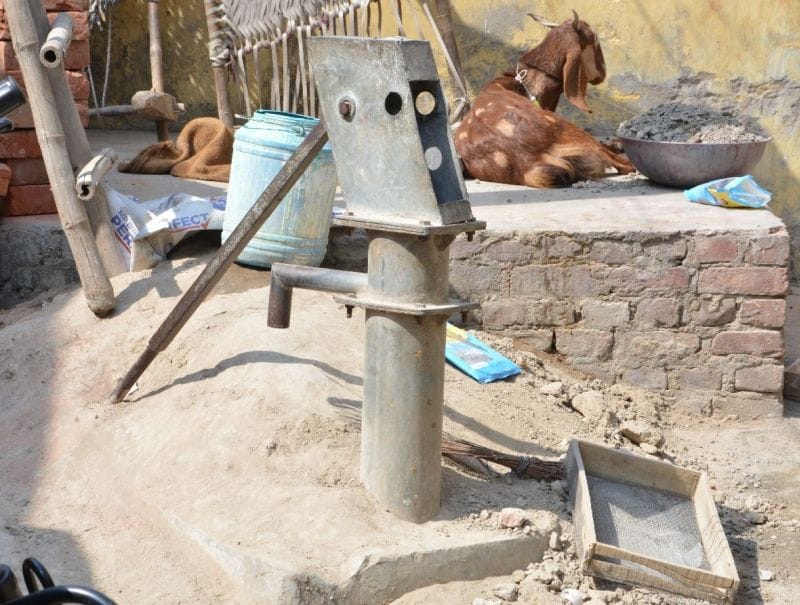 The pit house, not accessible to water