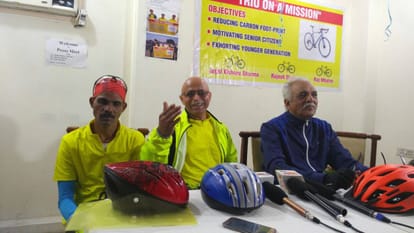 three engineers started bicycle ride from wagah border to mumbai for a purpose of awareness