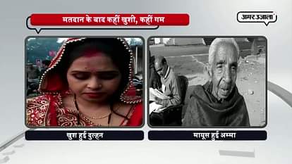 UP election 2017 : NEWLY MARRIED COUPLE VOTED IN BAREILLY 