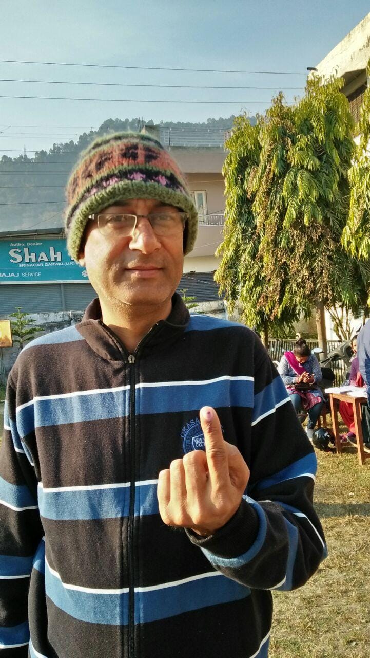 2017 election voting photos from uttarakhand