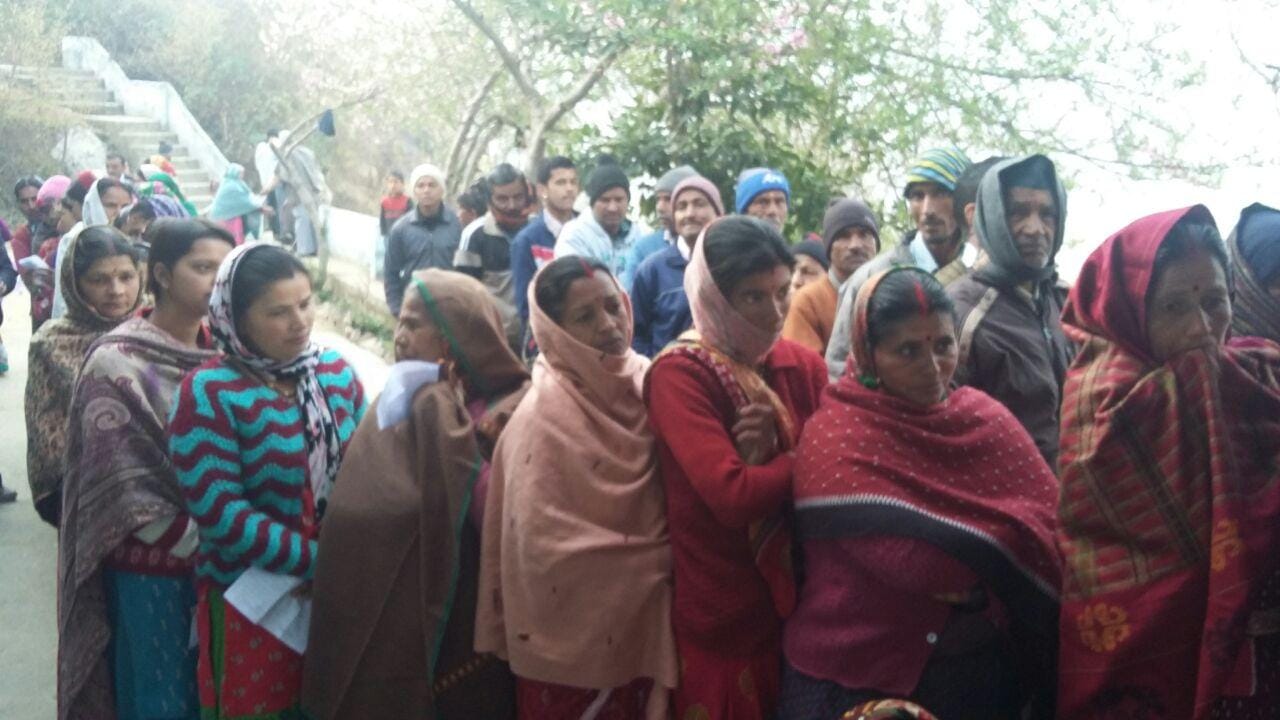 2017 election voting photos from uttarakhand