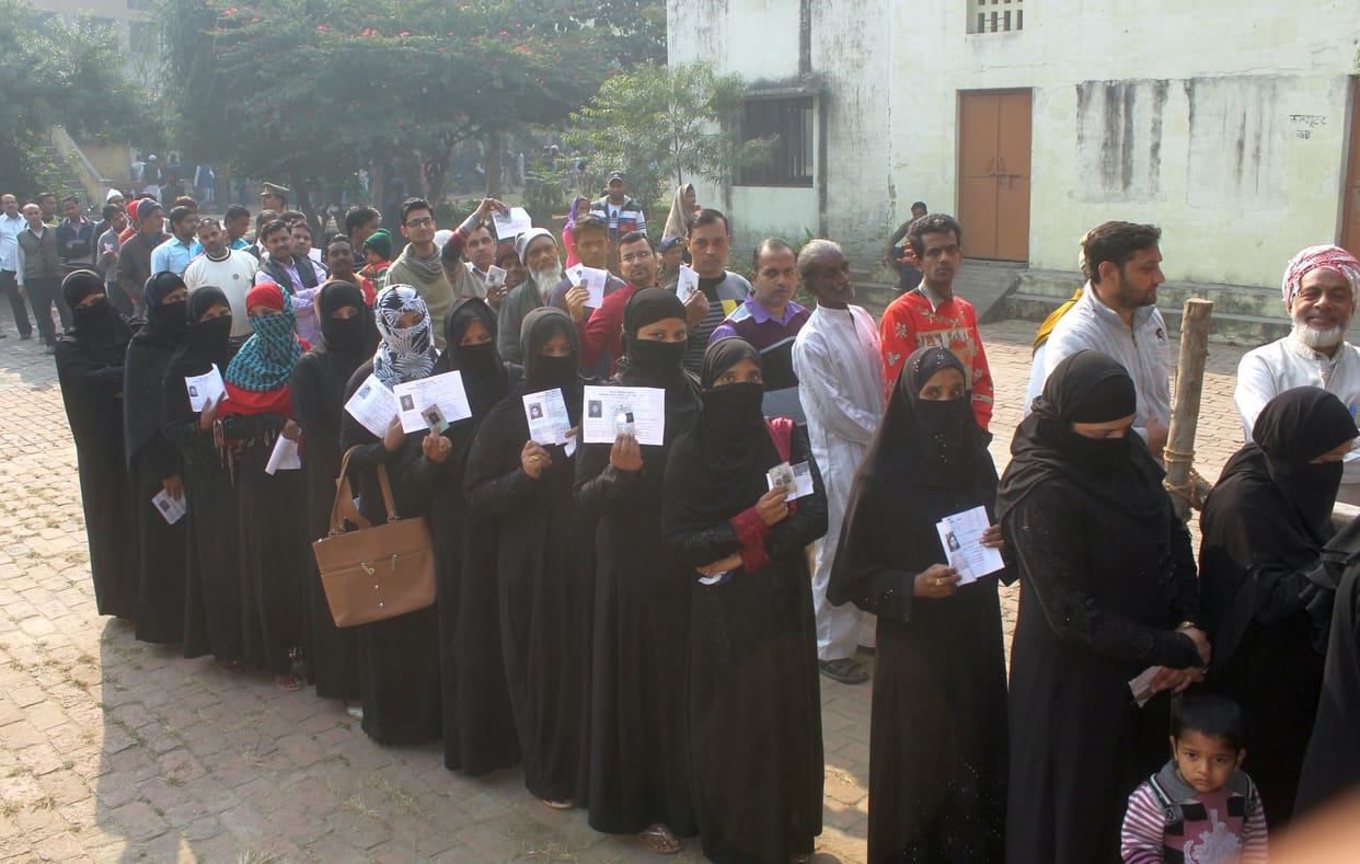 muslim area voting percentage high