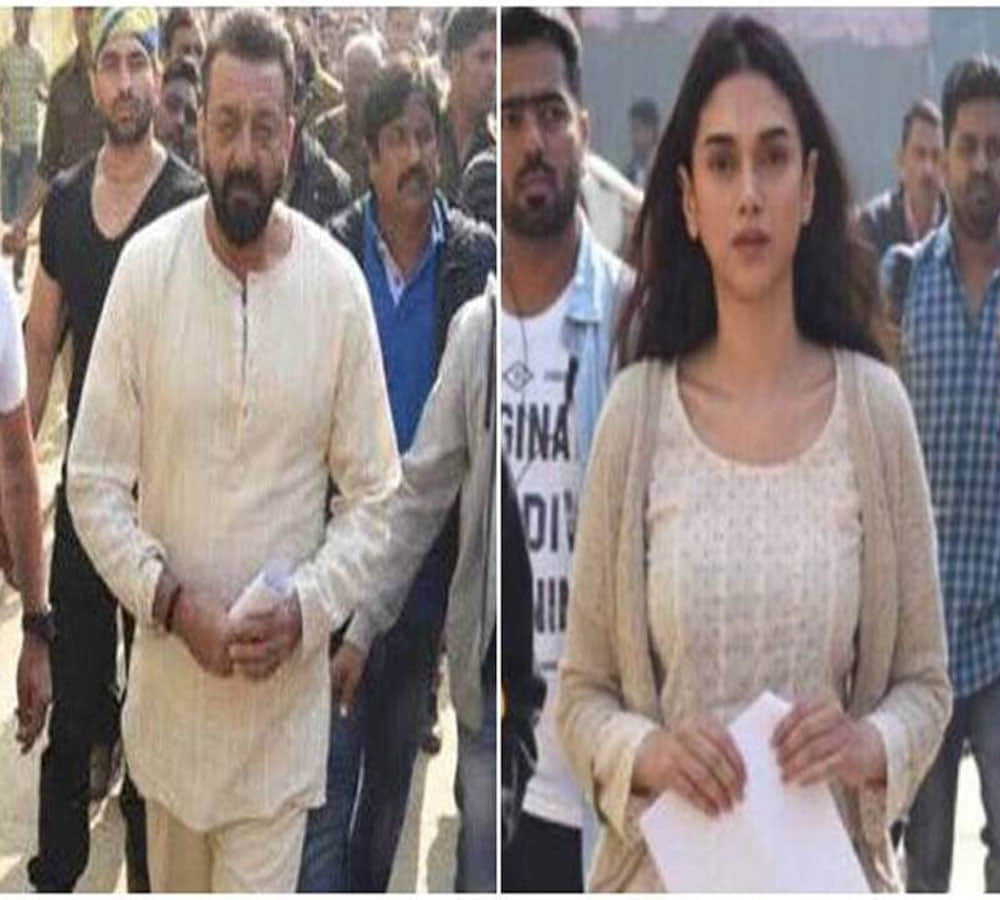 sanjay dutt crying at movie set