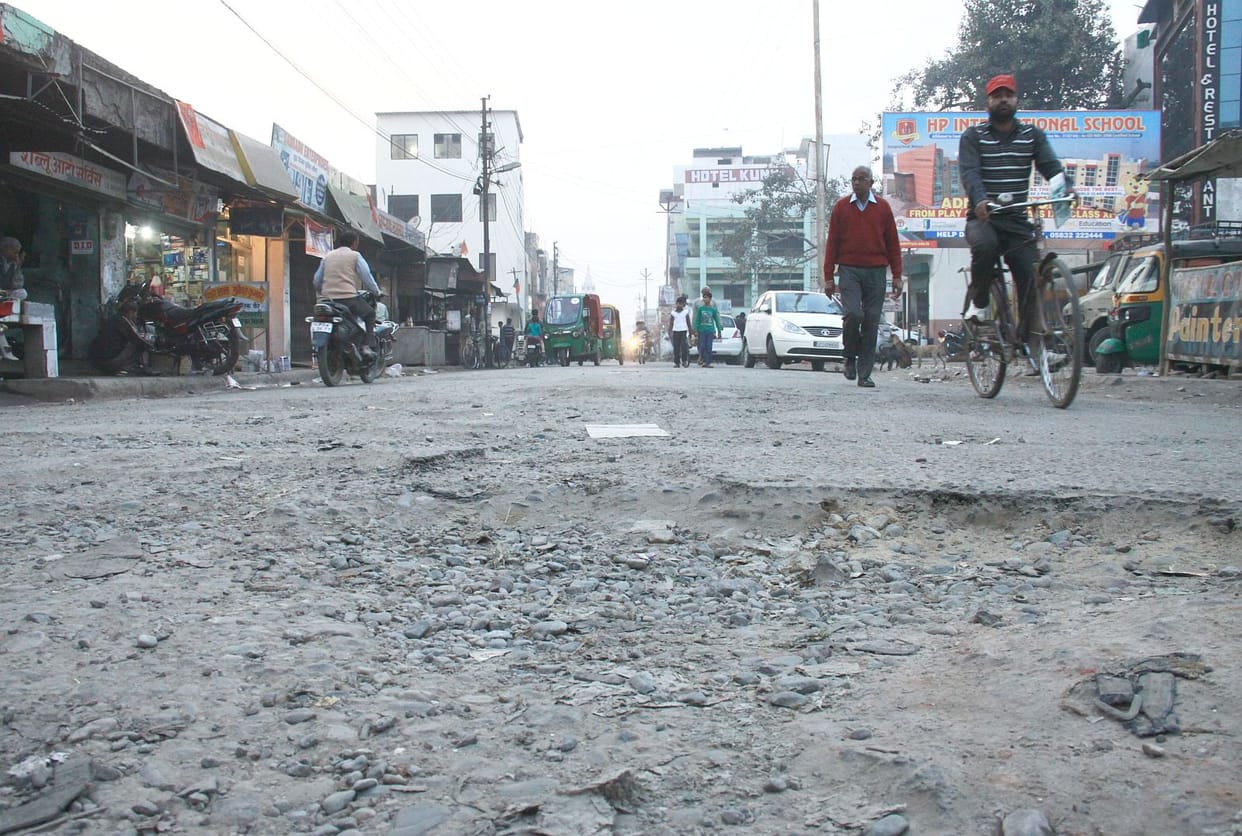 ... It is difficult to walk on the streets
