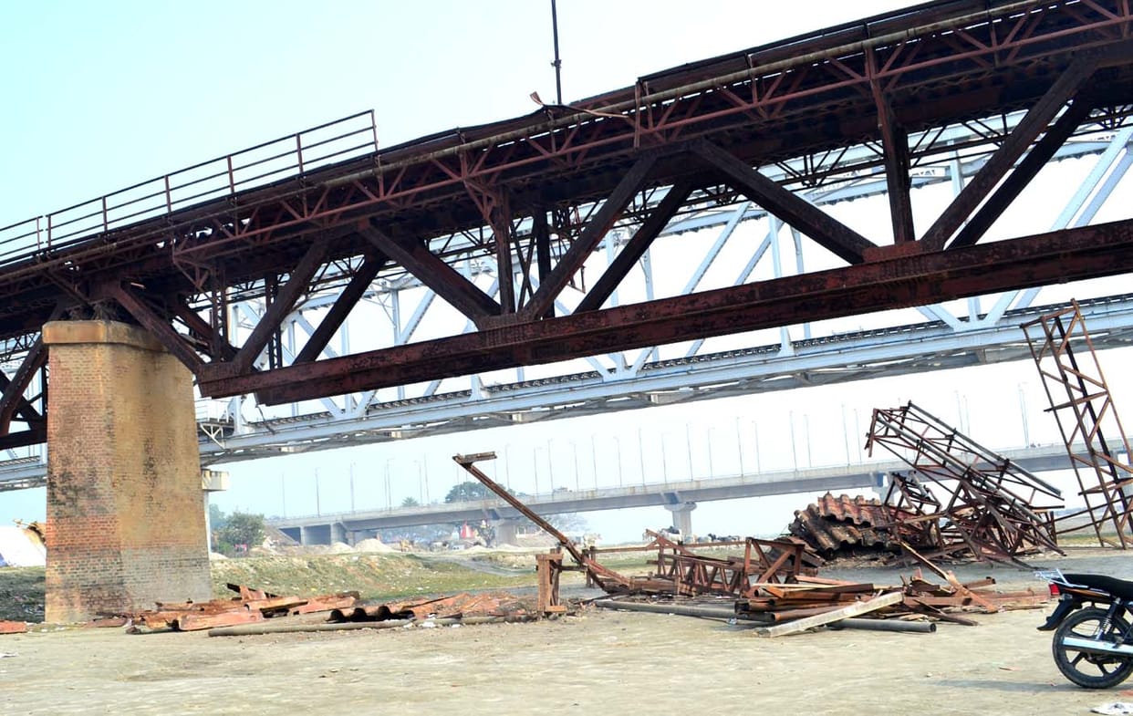 Kcla the old railway bridge Removal work