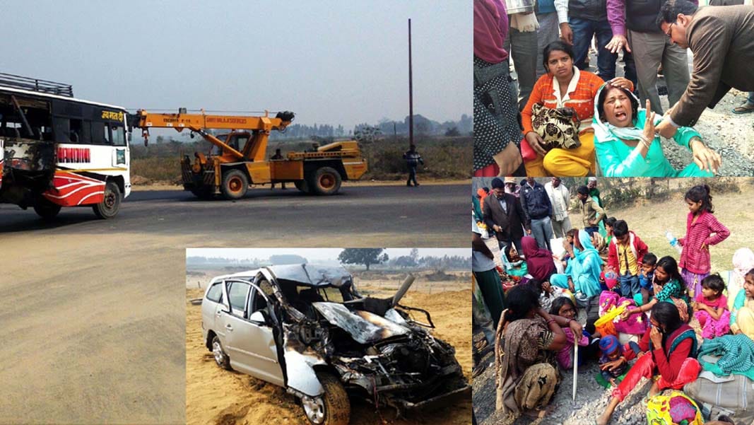 horrific accident on expressway 2 killed 20 more injured