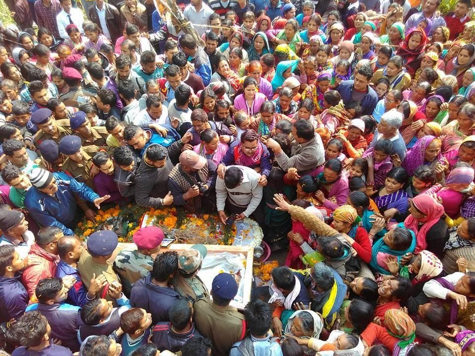 martyr dharmendra shah cremation in nainital