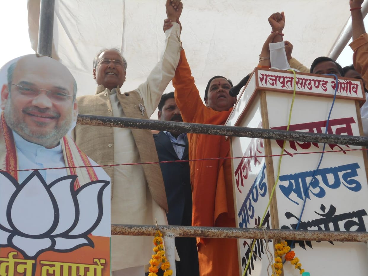 bhaajapa kee sarakaar banane par gunde jel mein honge : uma