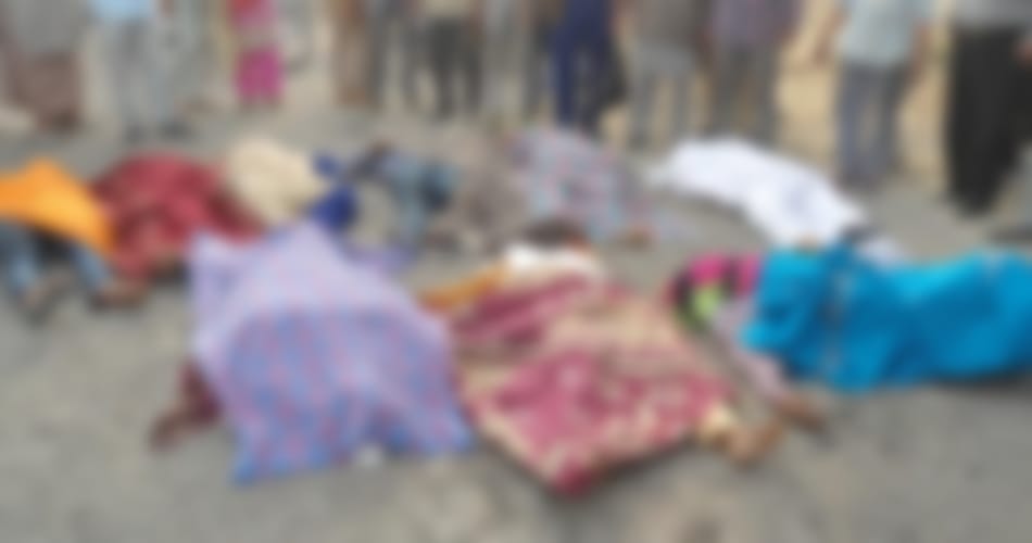 eleven people of a family killed in road accident at firozpur of punjab, horrible photos