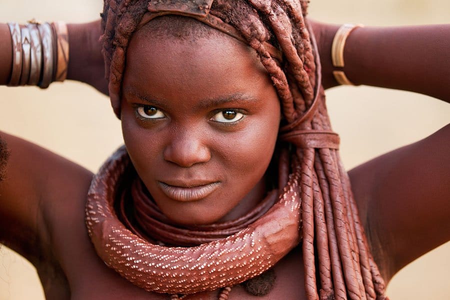 The Himba Tribe Woman take bath only once in life but they are known for their beauty.