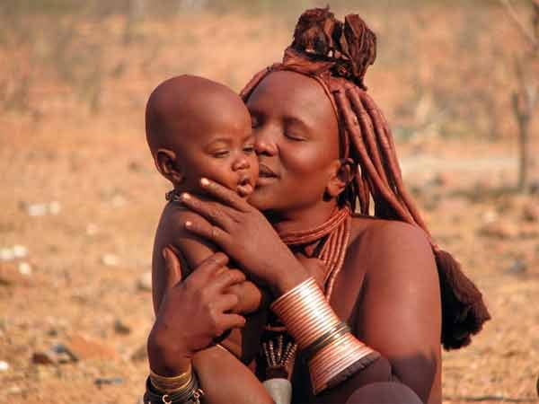 The Himba Tribe Woman take bath only once in life but they are known for their beauty.
