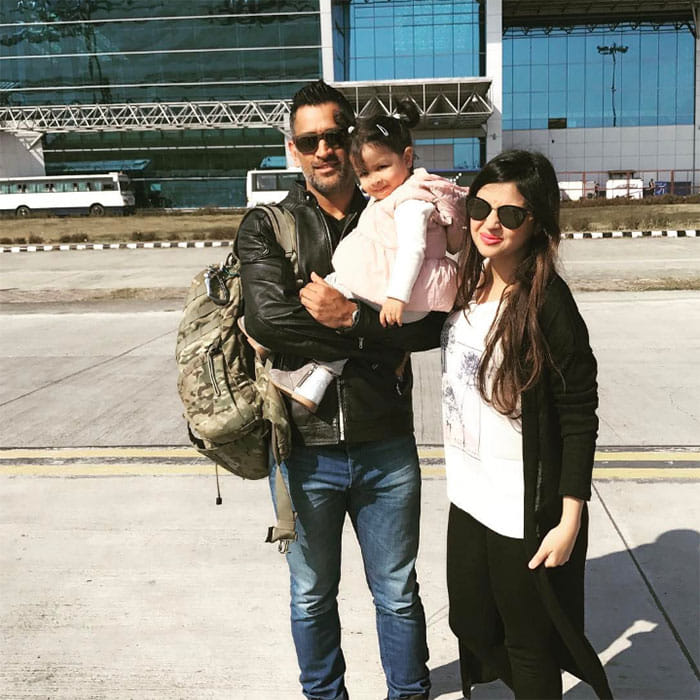 Former Indian Captain MS Dhoni's Crawling With Daughter Ziva