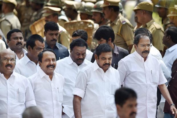   Palaniswamy sworn in with 31 MLAs