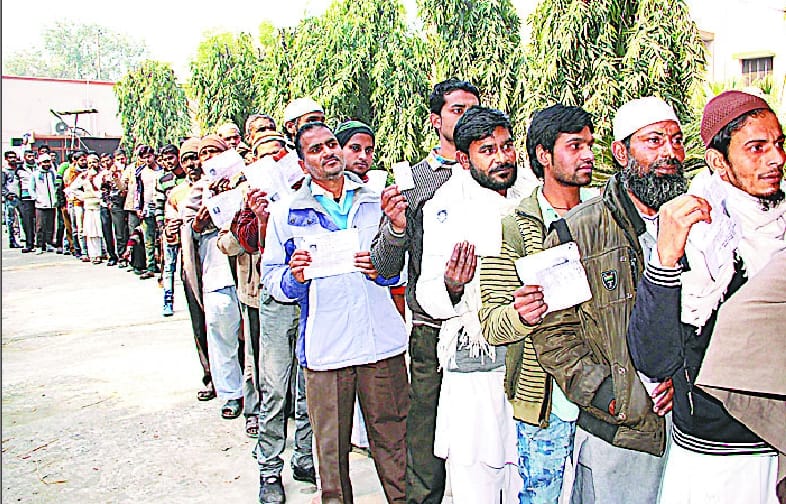 The highest 96 percent voted in Saharanpur Mrodgdh