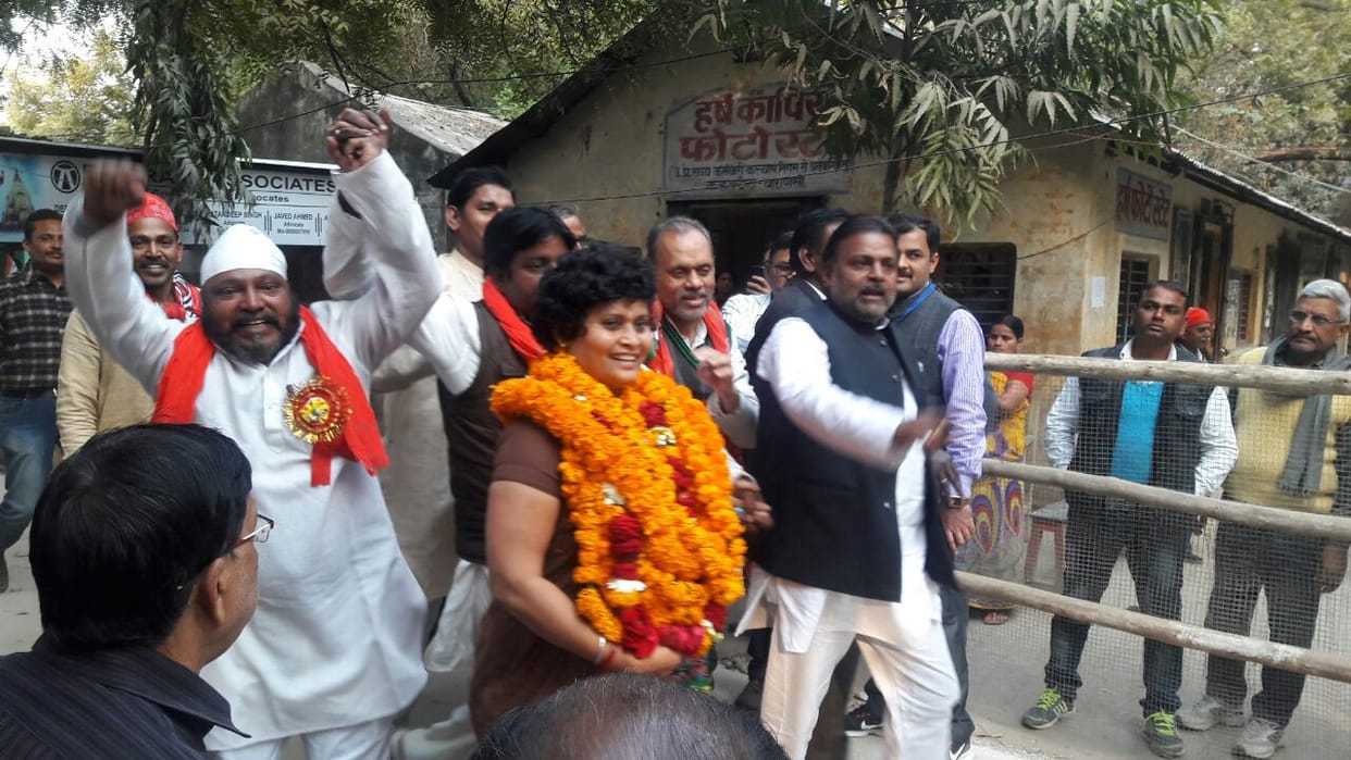 sp and cogress candidate fight election from varanasi cantt assembly seat