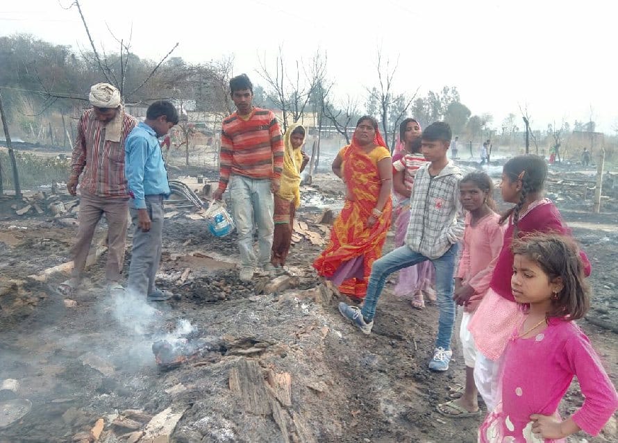 80 Cottege Burns As Fire Broke Out at Una, Himachal.