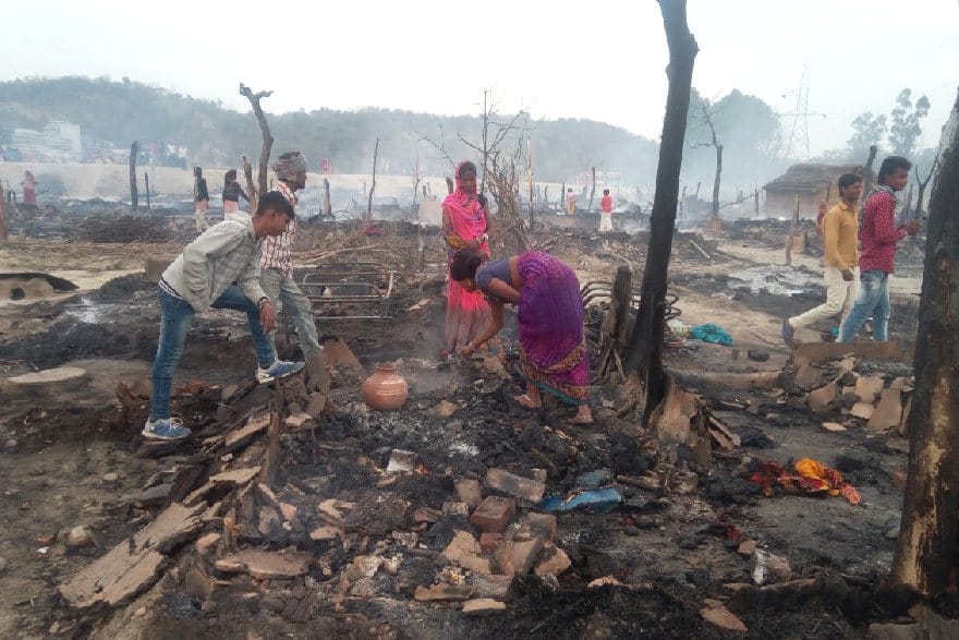 80 Cottege Burns As Fire Broke Out at Una, Himachal.