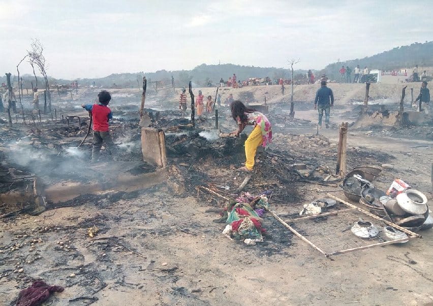 80 Cottege Burns As Fire Broke Out at Una, Himachal.