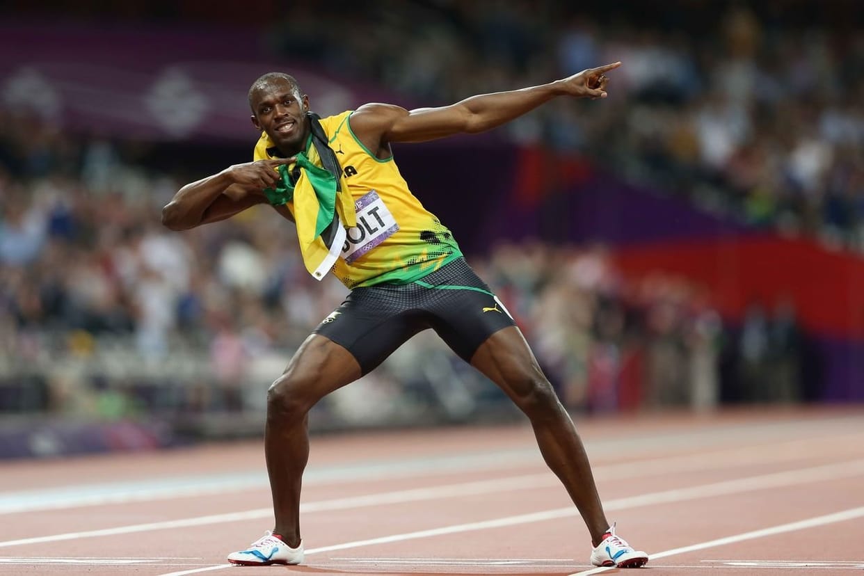 Legend Sprinter Usain Bolt playing football with toilet paper during isolation