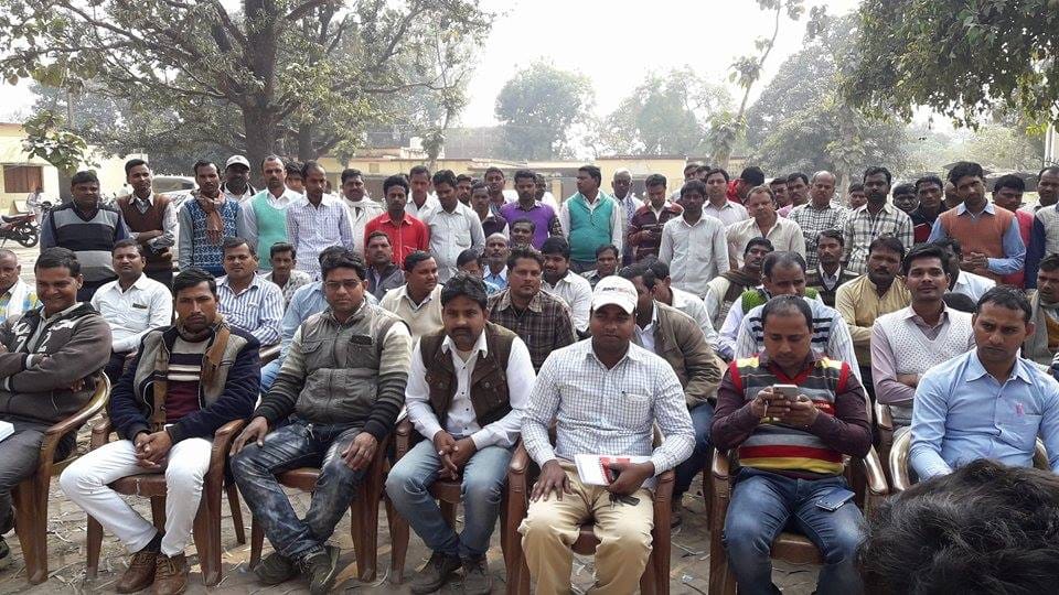 Time slip distributed to voters
