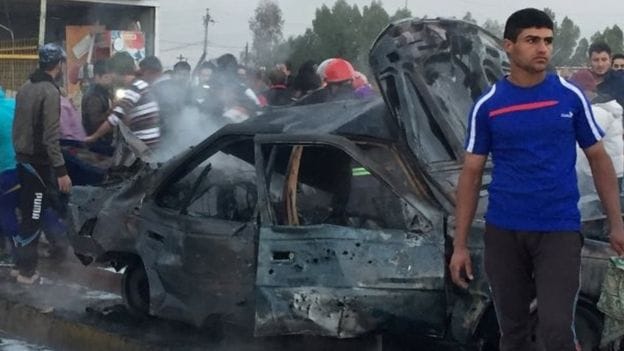 Terrorist Attacks in Bagdad,  45 killed